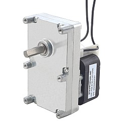110V AC 기어 모터100Kg.cm/5.5RPM w/ 590:1 직사각형 평 기어박스