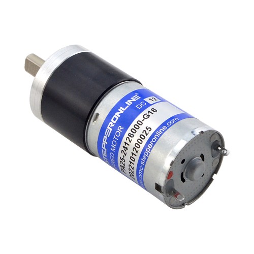 브러시 12V DC 기어 모터0.38Kg.cm/281RPM w/ 16:1 유성 기어박스