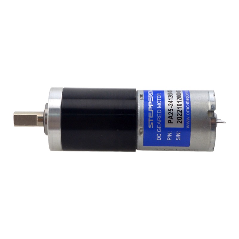 CN 세일중 - 브러시 12V DC 기어 모터6.5Kg.cm/12RPM w/ 361:1 유성 기어박스 - CN-PA25-24126000-G361 | StepperOnline