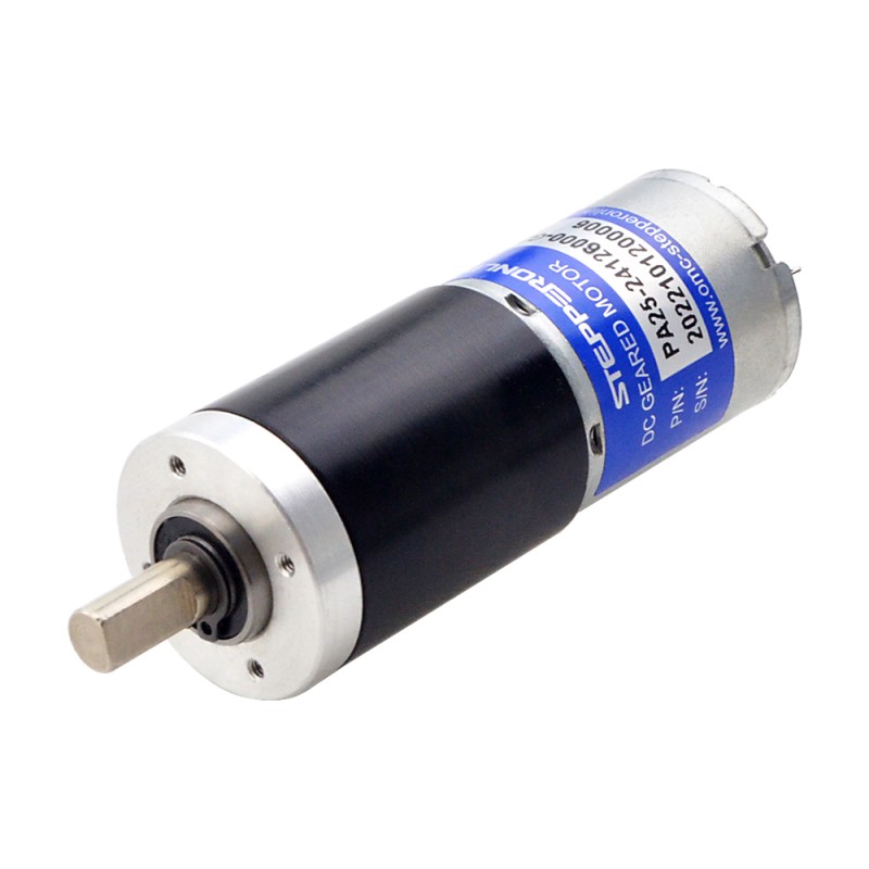 CN 세일중 - 브러시 12V DC 기어 모터6.5Kg.cm/12RPM w/ 361:1 유성 기어박스 - CN-PA25-24126000-G361 | StepperOnline