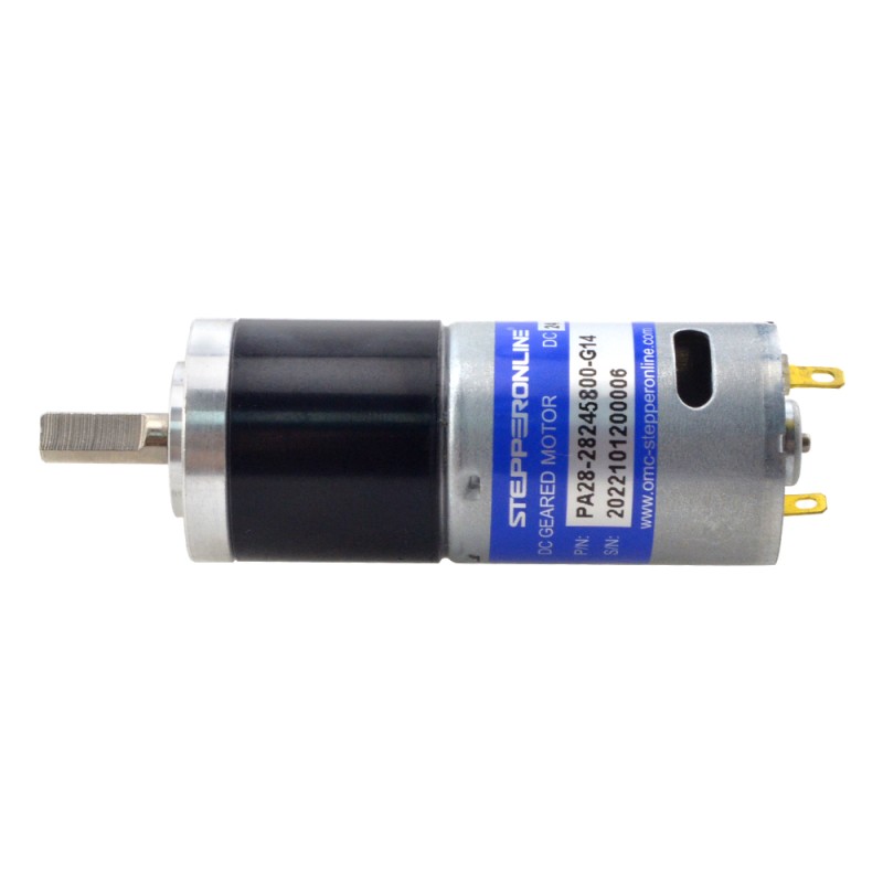 CN 세일중 - 브러시 24V DC 기어 모터0.57Kg.cm/334RPM w/ 13.7:1 유성 기어박스 - CN-PA28-28245800-G14 | StepperOnline CN 세일중 - 브러시 24V DC 기어 모터0.57Kg.cm/334RPM w/ 13.7:1 유성 기어박스 - CN-PA28-28245800-G14 | StepperOnline