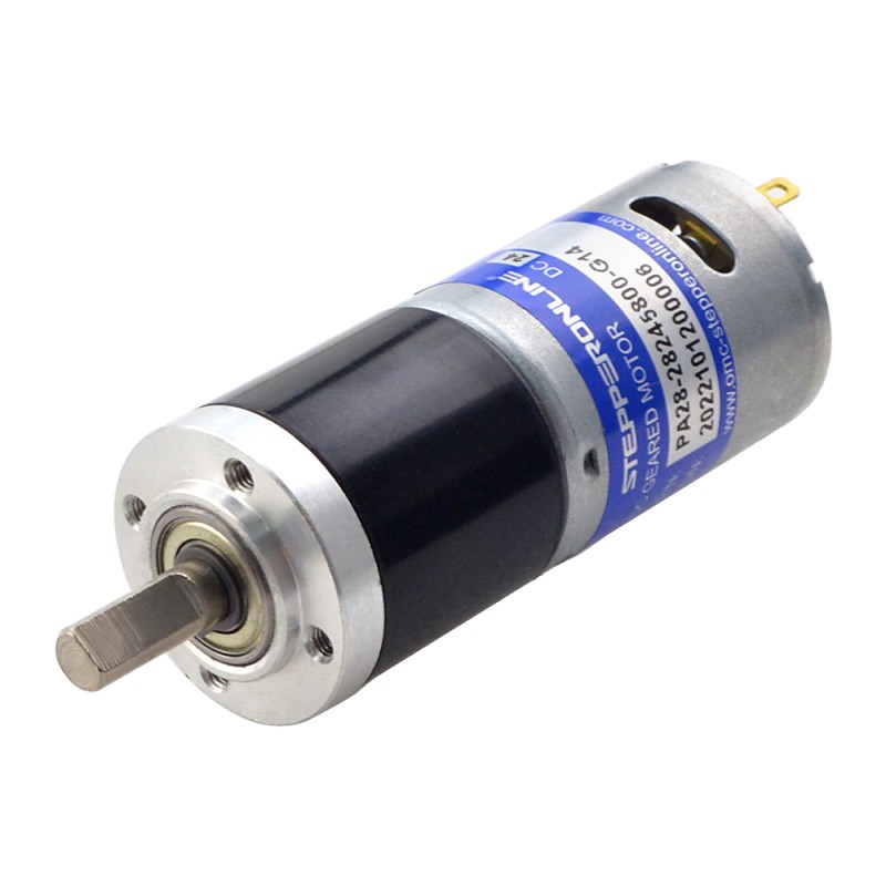 CN 세일중 - 브러시 24V DC 기어 모터0.57Kg.cm/334RPM w/ 13.7:1 유성 기어박스 - CN-PA28-28245800-G14 | StepperOnline CN 세일중 - 브러시 24V DC 기어 모터0.57Kg.cm/334RPM w/ 13.7:1 유성 기어박스 - CN-PA28-28245800-G14 | StepperOnline