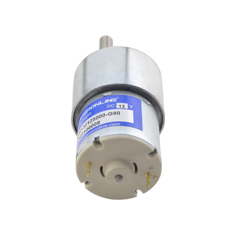 CN 세일중 - 브러시드 12V DC 기어 모터 3.5Kg.cm/41RPM 90:1 스퍼 기어박스 - CN-SGC37-32125000-G90 | StepperOnline