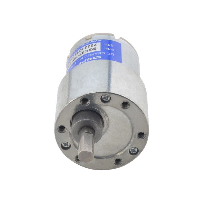 CN 세일중 - 브러시드 12V DC 기어 모터 3.5Kg.cm/41RPM 90:1 스퍼 기어박스 - CN-SGC37-32125000-G90 | StepperOnline