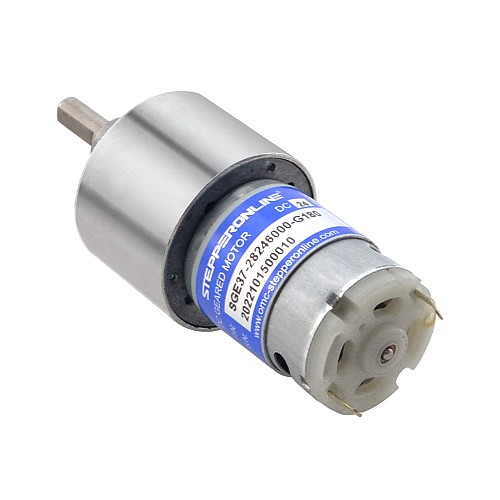 브러시드 24V DC 기어 모터 8.5Kg.cm/25RPM 180:1 스퍼 기어박스 브러시드 24V DC 기어 모터 8.5Kg.cm/25RPM 180:1 스퍼 기어박스