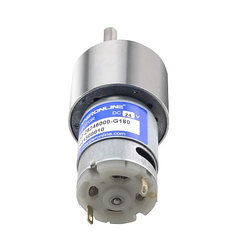 브러시드 24V DC 기어 모터 8.5Kg.cm/25RPM 180:1 스퍼 기어박스 브러시드 24V DC 기어 모터 8.5Kg.cm/25RPM 180:1 스퍼 기어박스