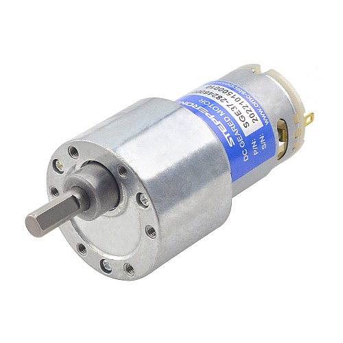 브러시드 24V DC 기어 모터 8.5Kg.cm/25RPM 180:1 스퍼 기어박스 브러시드 24V DC 기어 모터 8.5Kg.cm/25RPM 180:1 스퍼 기어박스