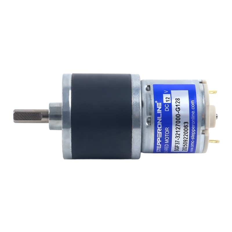 브러시드 12V DC 기어 모터 6Kg.cm/40RPM 128:1 스퍼 기어박스