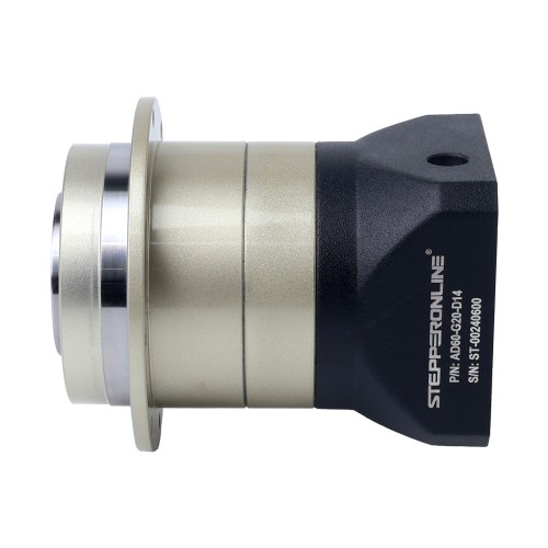 서보 모터 IP65용 AD 시리즈 90mm 20:1 헬리컬 유성 기어박스 백래시 5arcmin - AD60-G20-D14 | StepperOnline