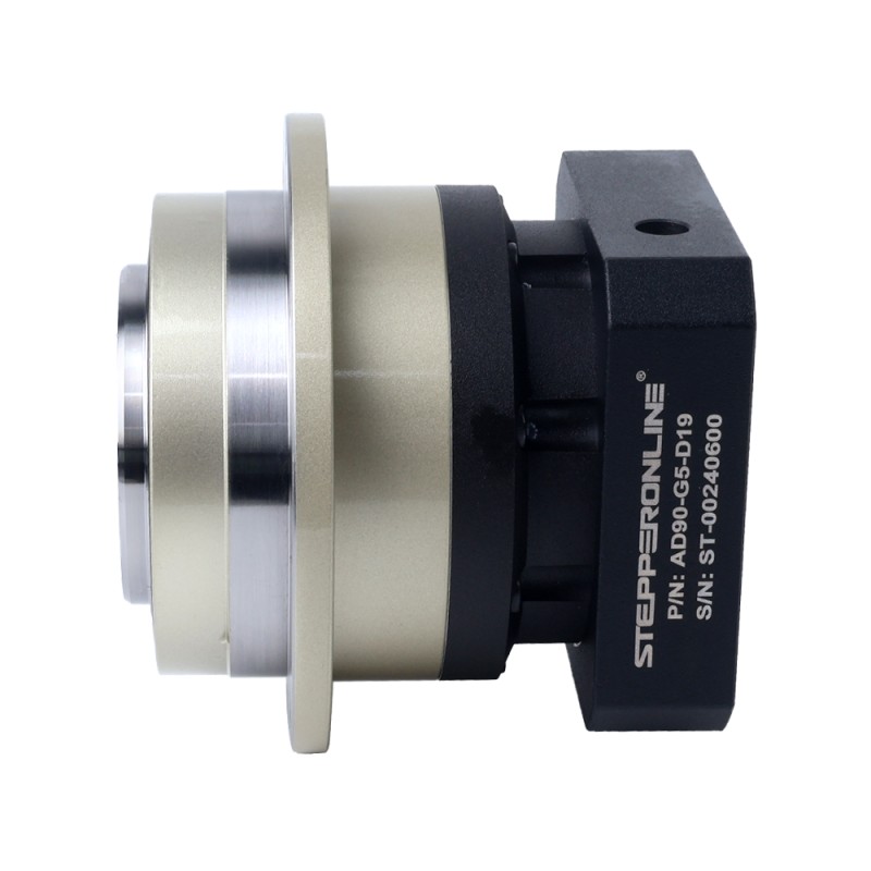 서보 모터 IP65용 AD 시리즈 90mm 5:1 헬리컬 유성 기어박스 백래시 3arcmin - AD90-G5-D19 | StepperOnline