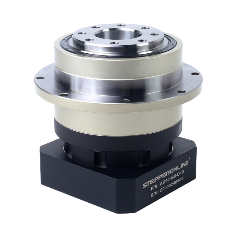 서보 모터 IP65용 AD 시리즈 90mm 5:1 헬리컬 유성 기어박스 백래시 3arcmin - AD90-G5-D19 | StepperOnline