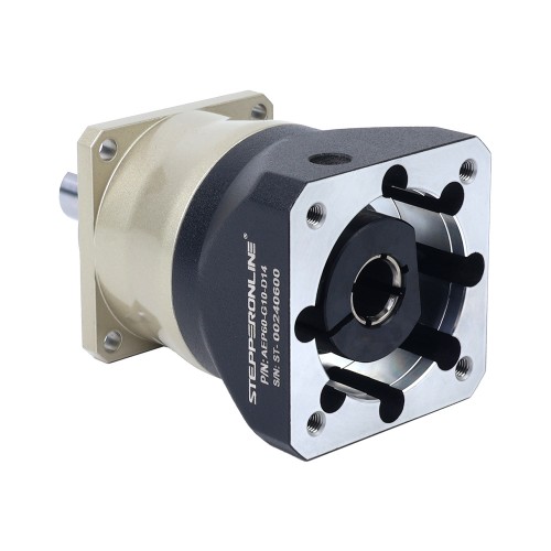 서보 모터 IP65용 AEP 시리즈 60mm 10:1 헬리컬 유성 기어박스 백래시 5arcmin - AEP60-G10-D14 | StepperOnline