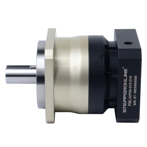 서보 모터 IP65용 AEP 시리즈 90mm 10:1 헬리컬 유성 기어박스 백래시 5arcmin - AEP90-G10-D19 | StepperOnline