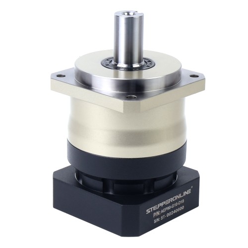 서보 모터 IP65용 AEP 시리즈 90mm 10:1 헬리컬 유성 기어박스 백래시 5arcmin - AEP90-G10-D19 | StepperOnline