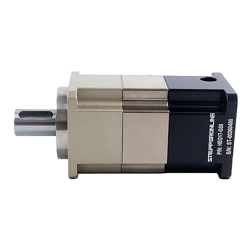 HEG 시리즈 헬리컬 기어박스, 기어비 50:1, 백래시 5arc-min, Nema 17 스테핑 모터용 - HEG17-G50 | StepperOnline