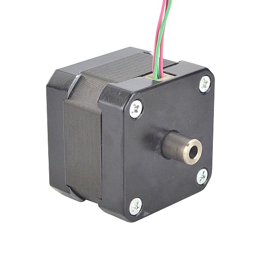 Nema 17 중공 축 스테퍼 모터 바이폴라 0.25Nm(35.4oz.in) 1.5A 42x42x33.8mm