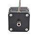 Nema 17 중공 축 스테퍼 모터 바이폴라 0.25Nm(35.4oz.in) 1.5A 42x42x33.8mm
