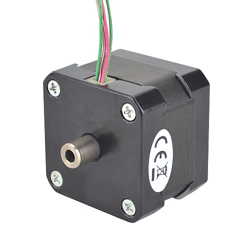 Nema 17 중공 축 스테퍼 모터 바이폴라 0.25Nm(35.4oz.in) 1.5A 42x42x33.8mm