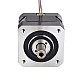 Nema 17 중공 축 스테퍼 모터 바이폴라 0.25Nm(35.4oz.in) 1.5A 42x42x33.8mm