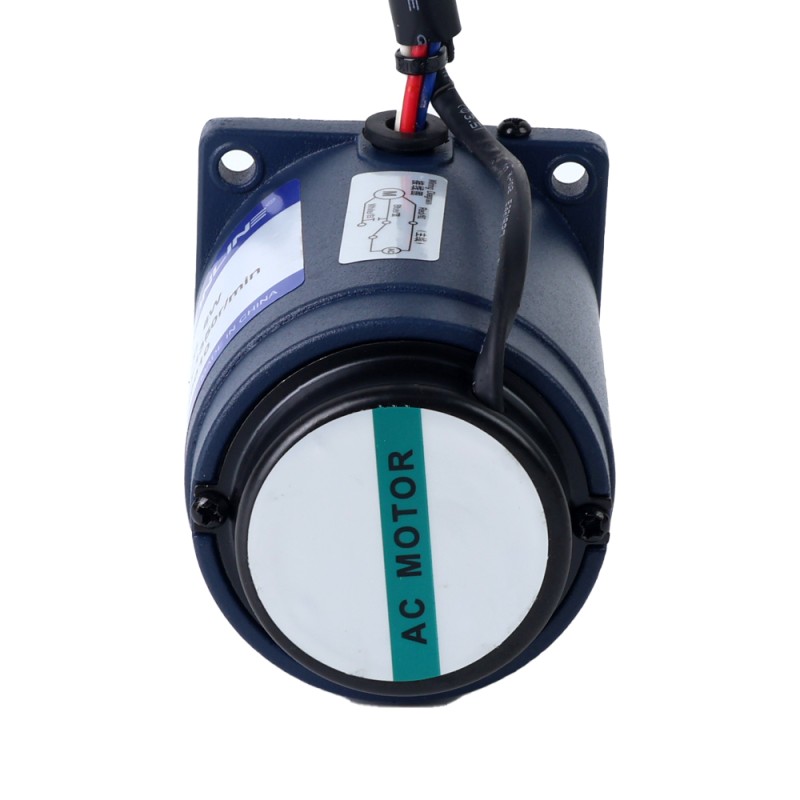 6W 110VAC 60Hz 18-310RPM 0.15Nm(21.24oz.in) 플랜지 60mm 스퍼 기어박스 단상 AC 가변 속도 모터 - 2IK6RGN-A/2GN5K | StepperOnline