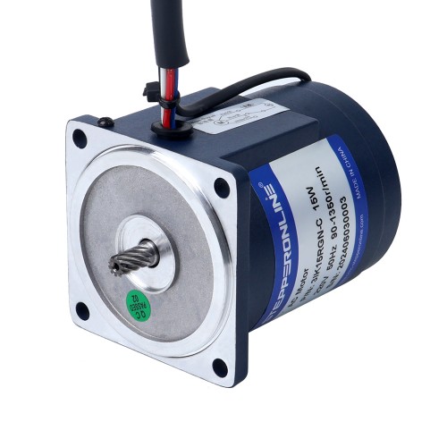 15W 220VAC 50Hz 6-90RPM 1.51Nm(213.83oz.in) 플랜지 70mm 스퍼 기어박스 단상 AC 가변 속도 모터 - 3IK15RGN-C/3GN15K | StepperOnline