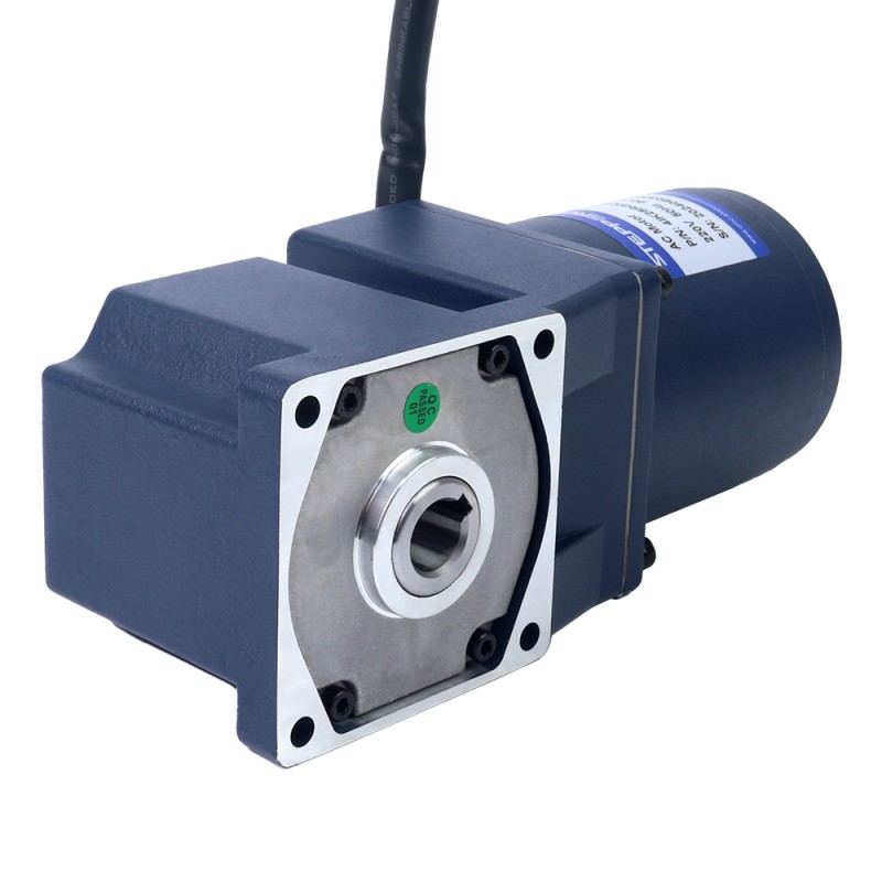 25W 110VAC 60Hz 4.5-77.5RPM 2.60Nm(368.19oz.in) 플랜지 80mm 직각 기어박스 단상 AC 가변 속도 모터 - 4IK25RGN-A/4GN20RC | StepperOnline