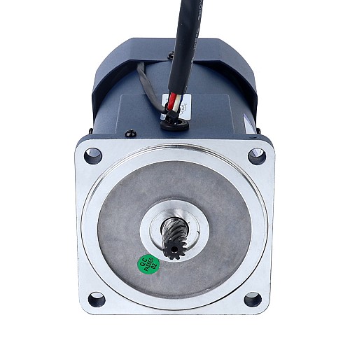 120W 110VAC 60Hz 1.8-31RPM 28.00Nm(3965.08oz.in) 플랜지 90mm 직각 기어박스 단상 AC 가변 속도 모터 - 5IK120RGU-AF/5GU50RT | StepperOnline