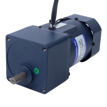 미국 창고 세일 - 60W 220VAC 50Hz 0.45-6.75RPM 10.00Nm(1416.12oz.in) 플랜지 90mm 스퍼 기어박스 단상 AC 가변 속도 모터