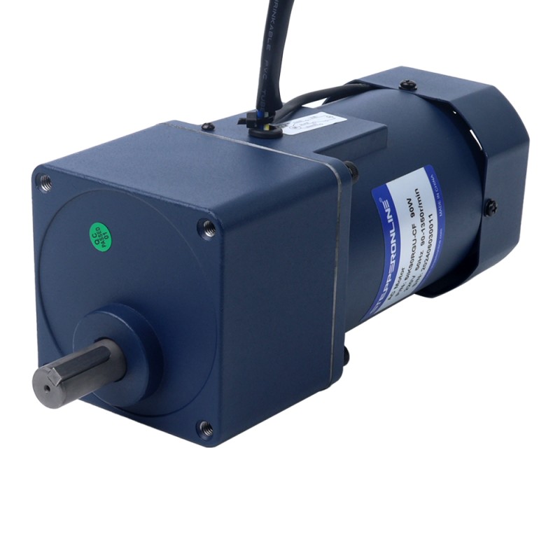 90W 110VAC 60Hz 9-155RPM 4.37Nm(618.84oz.in) 플랜지 90mm 스퍼 기어박스 단상 AC 가변 속도 모터 - 5IK90RGU-AF/5GU10KB | StepperOnline