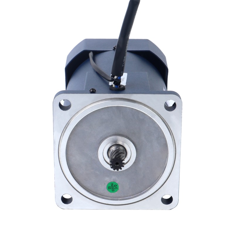 단상 110VAC 200W 60Hz 플랜지 104mm 기어비 50:1 스퍼 기어박스 AC 유도 전동기 200W 110VAC 60Hz 1.8-31RPM 34.77Nm(4923.84oz.in) 플랜지 104mm 스퍼 기어박스 단상 AC 가변 속도 모터 - 6IK200RGU-AF/6GU50K | StepperOnline