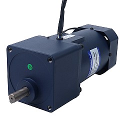200W 110VAC 60Hz 30-516.67RPM 2.58Nm(365.36oz.in) 플랜지 104mm 스퍼 기어박스 단상 AC 가변 속도 모터