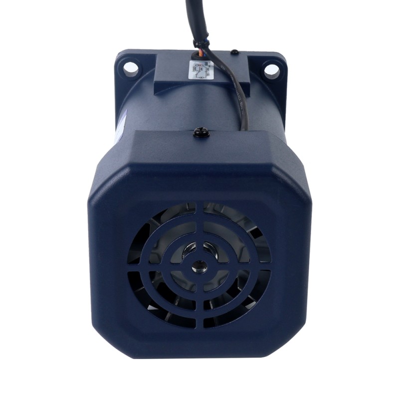200W 220VAC 50Hz 0.9-13.5RPM 60.00Nm(8496.6oz.in) 플랜지 104mm 직각 기어박스 단상 AC 가변 속도 모터 - 6IK200RGU-CF/6GU100RT | StepperOnline