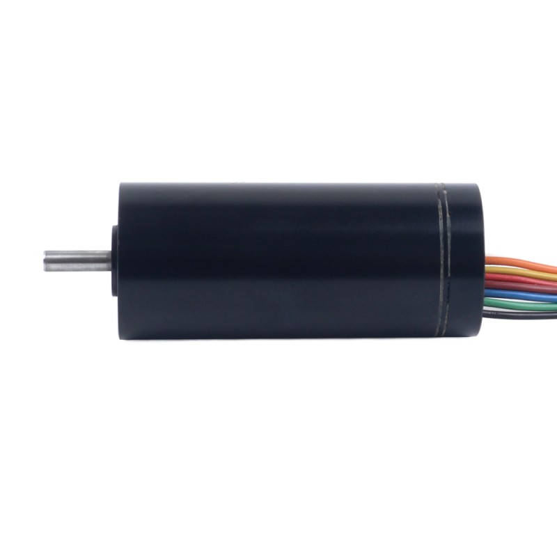 48V 23.5mNm 25.84W 0.67A 라운드 Ф22x45mm 브러시리스 코어리스 모터 - 22CL45-48-P2-10500 | StepperOnline