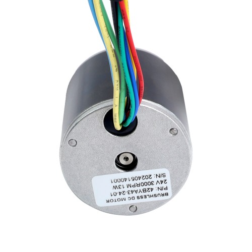 24V 3000RPM 0.04Nm 13W 1.00A Φ42x43mm BLDC 모터 - 42BYA43-24-01 | StepperOnline