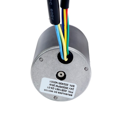 24V 3000RPM 0.08Nm 25W 1.80A Φ42x51mm BLDC 모터 - 42BYA51-24-01 | StepperOnline
