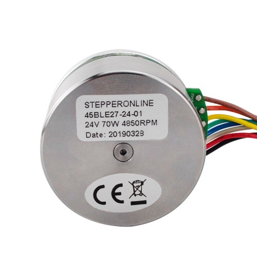 24V 4850RPM 0.13Nm 70W 3.6A Ф43.2x27mm 외부 회전자 모터