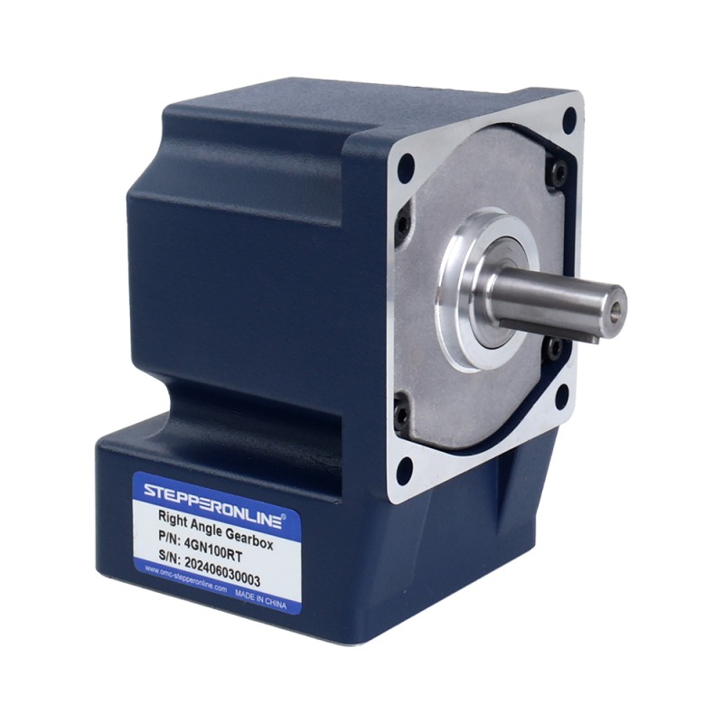 48V 40W 30RPM 기어드 BLDC 모터 8.48Nm(1200.87oz.in) 100:1 직각 기어박스 - F4B40-48GN-30S/4GN100RT | StepperOnline 48V 40W 30RPM 기어드 BLDC 모터 8.48Nm(1200.87oz.in) 100:1 직각 기어박스 - F4B40-48GN-30S/4GN100RT | StepperOnline