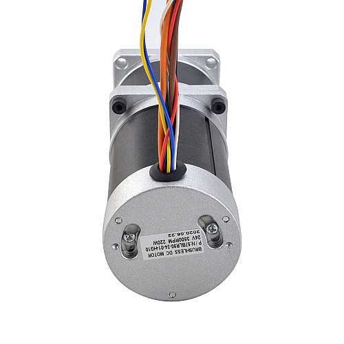 24V 220W 350RPM 기어드 브러시리스 DC 모터 5.10Nm(722.22oz.in) 10:1 고정밀 기어박스