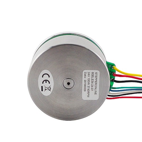 24V 3740RPM 0.284Nm 100W 5.3A Ф61.2x34mm 외부 회전자 모터