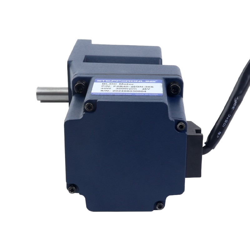 48V 40W 30RPM 기어드 BLDC 모터 8.48Nm(1200.87oz.in) 100:1 직각 기어박스 - F4B40-48GN-30S/4GN100RT | StepperOnline 48V 40W 30RPM 기어드 BLDC 모터 8.48Nm(1200.87oz.in) 100:1 직각 기어박스 - F4B40-48GN-30S/4GN100RT | StepperOnline