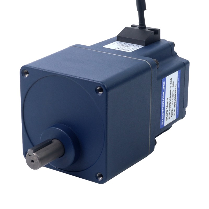 24V 120W 200RPM 기어박스가 있는 브러시리스 DC 모터 4.18Nm(591.94oz.in) 15:1 스퍼 기어박스 - F55B120-24GU-30S/5GU15KB | StepperOnline