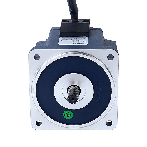 24V 150W 600RPM 기어박스가 있는 브러시리스 DC 모터 1.95Nm(276.14oz.in) 5:1 스퍼 기어박스 - F55B150-24GU-30S/5GU5KB | StepperOnline