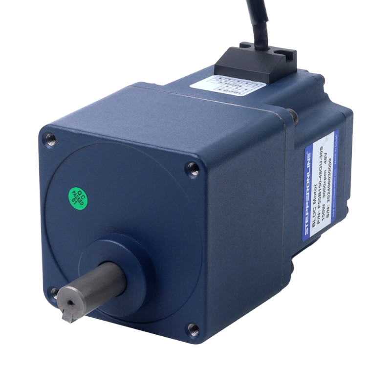 48V 150W 600RPM 기어박스가 있는 브러시리스 DC 모터 1.95Nm(276.14oz.in) 5:1 스퍼 기어박스 - F55B150-48GU-30S/5GU5KB | StepperOnline