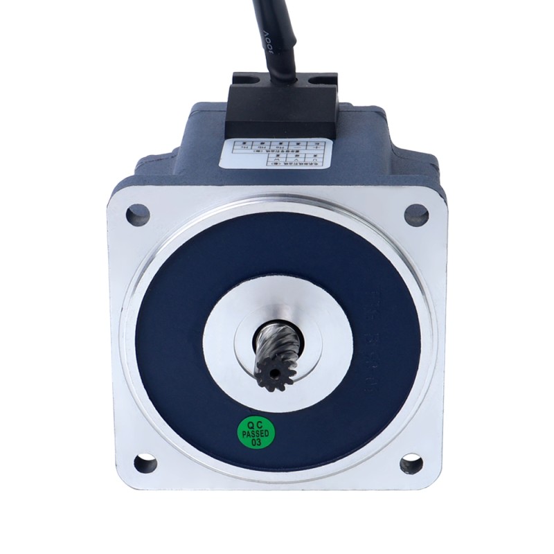 48V 150W 600RPM 기어박스가 있는 브러시리스 DC 모터 1.95Nm(276.14oz.in) 5:1 스퍼 기어박스 - F55B150-48GU-30S/5GU5KB | StepperOnline