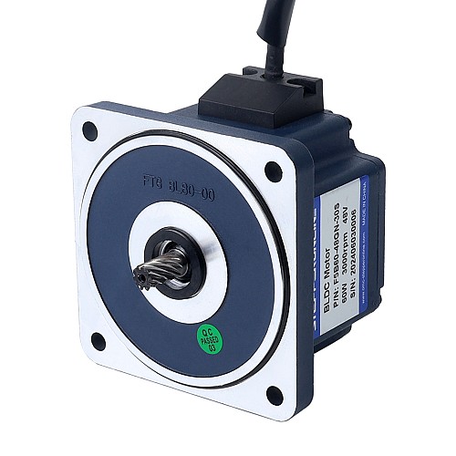 48V 60W 150RPM 기어박스가 있는 브러시리스 DC 모터 2.79Nm(395.10oz.in) 20:1 스퍼 기어박스 - F5B60-48GN-30S/5GN20K | StepperOnline