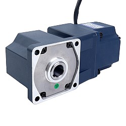 48V 250W 150RPM 기어드 BLDC 모터 11.81Nm(1672.00oz.in) 20:1 직각 기어박스