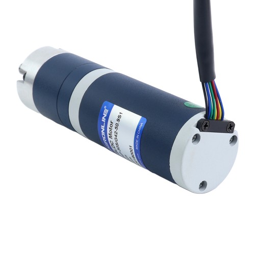 24V 30W 59RPM 기어드 브러시리스 DC 모터 3.50Nm(495.64oz.in) 50.9:1 플래너터리 기어박스 - M42B30-24P-30S/G42-50.9S1 | StepperOnline