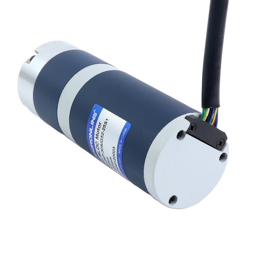24V 60W 120RPM 기어드 브러시리스 DC 모터 3.80Nm(538.12oz.in) 25:1 플래너터리 기어박스 - M52B60-24P-30S/G52-25S1 | StepperOnline