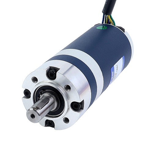 24V 60W 579RPM 기어드 브러시리스 DC 모터 0.90Nm(127.45oz.in) 5.18:1 플래너터리 기어박스 - M52B60-24P-30S/G52-5.18S1 | StepperOnline