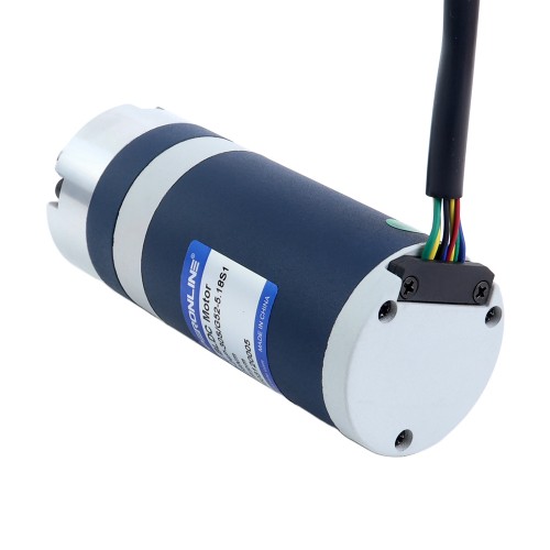 24V 60W 579RPM 기어드 브러시리스 DC 모터 0.90Nm(127.45oz.in) 5.18:1 플래너터리 기어박스 - M52B60-24P-30S/G52-5.18S1 | StepperOnline